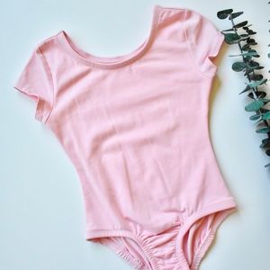 Short sleeve ballet leotard